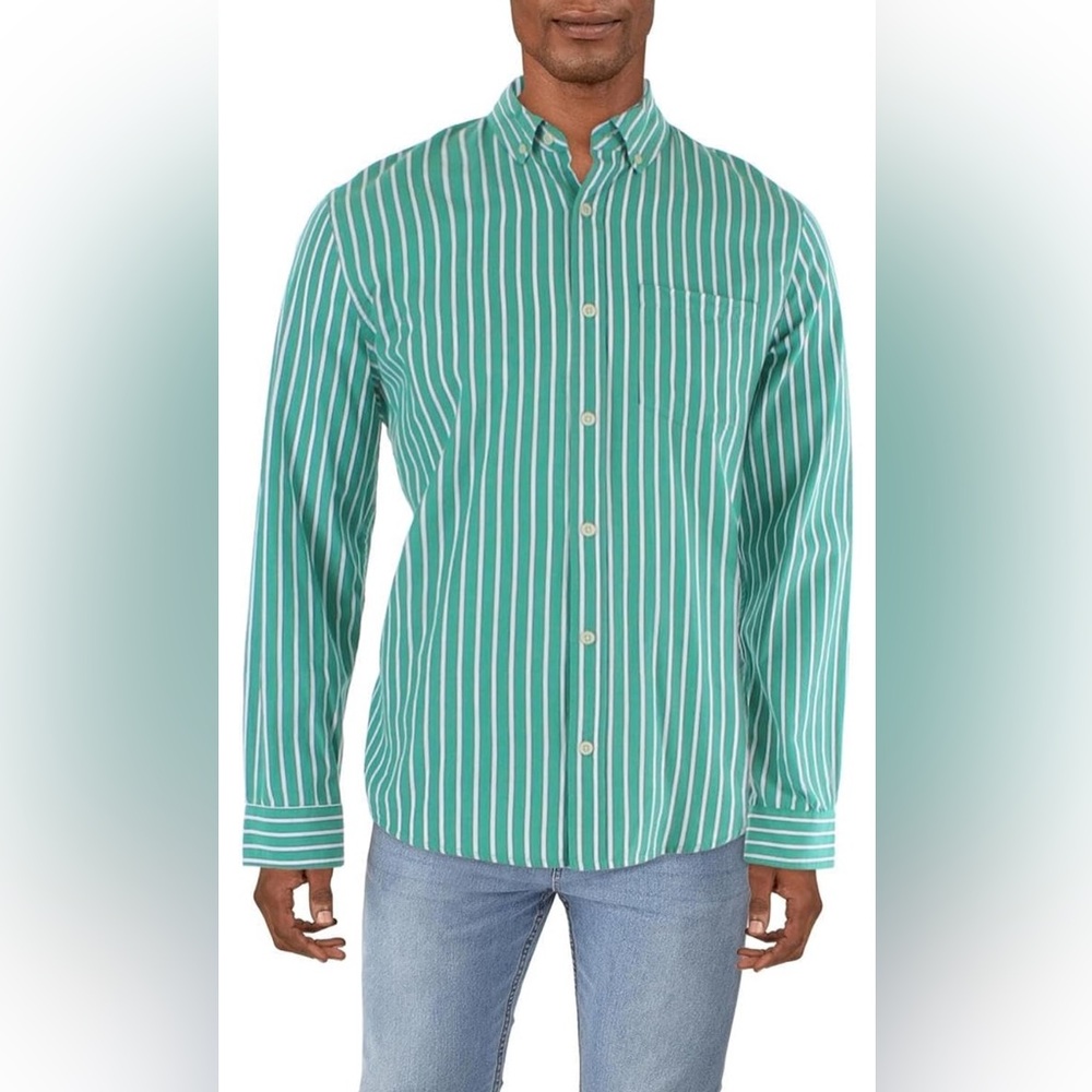 COTTON ON Mens Collar Long Sleeve Button-Down Shirt
